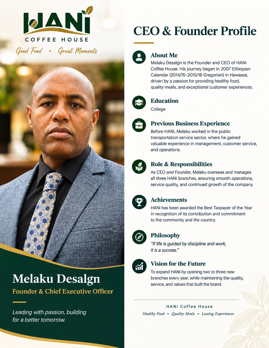 Founder profile